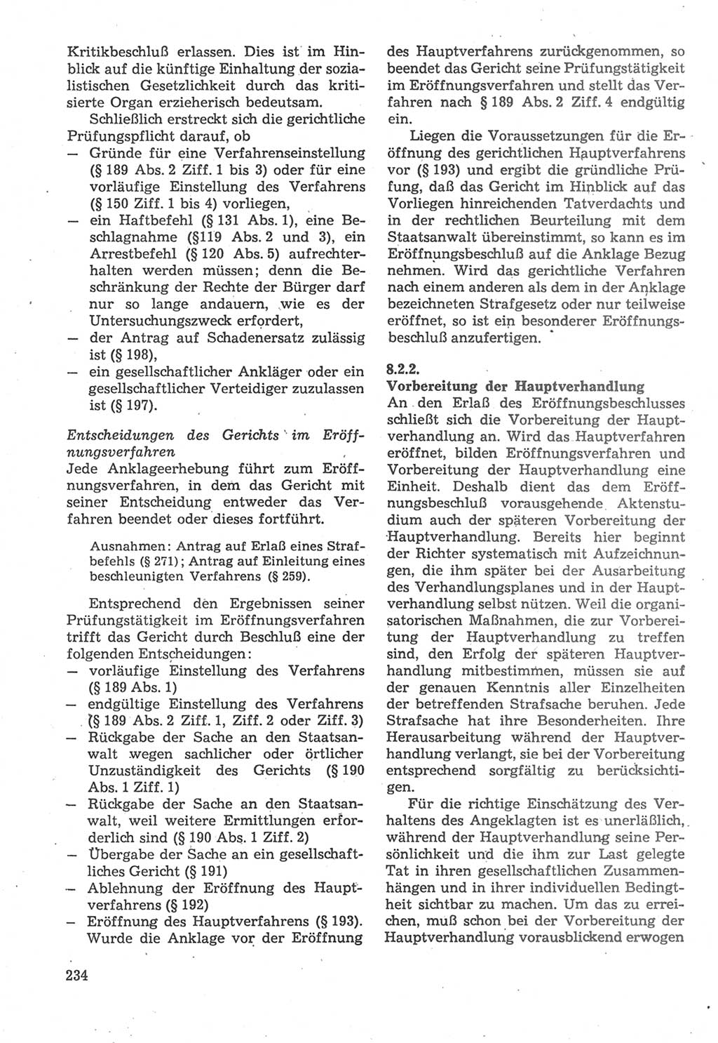 Strafverfahrensrecht [Deutsche Demokratische Republik (DDR)], Lehrbuch 1987, Seite 234 (Strafverf.-R. DDR Lb. 1987, S. 234)