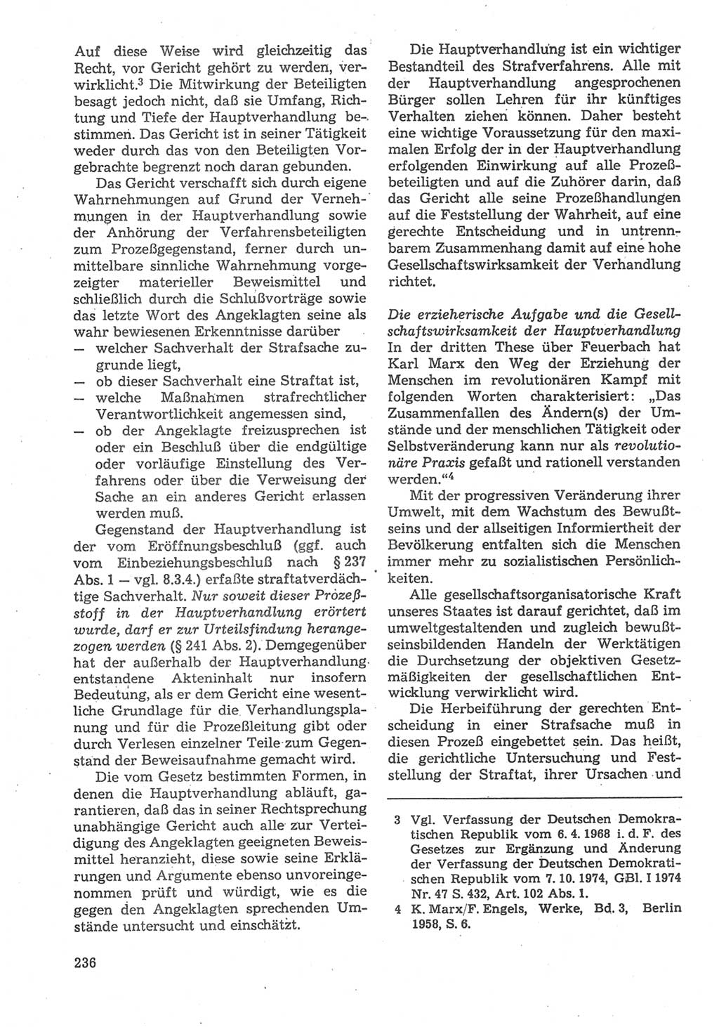 Strafverfahrensrecht [Deutsche Demokratische Republik (DDR)], Lehrbuch 1987, Seite 236 (Strafverf.-R. DDR Lb. 1987, S. 236)