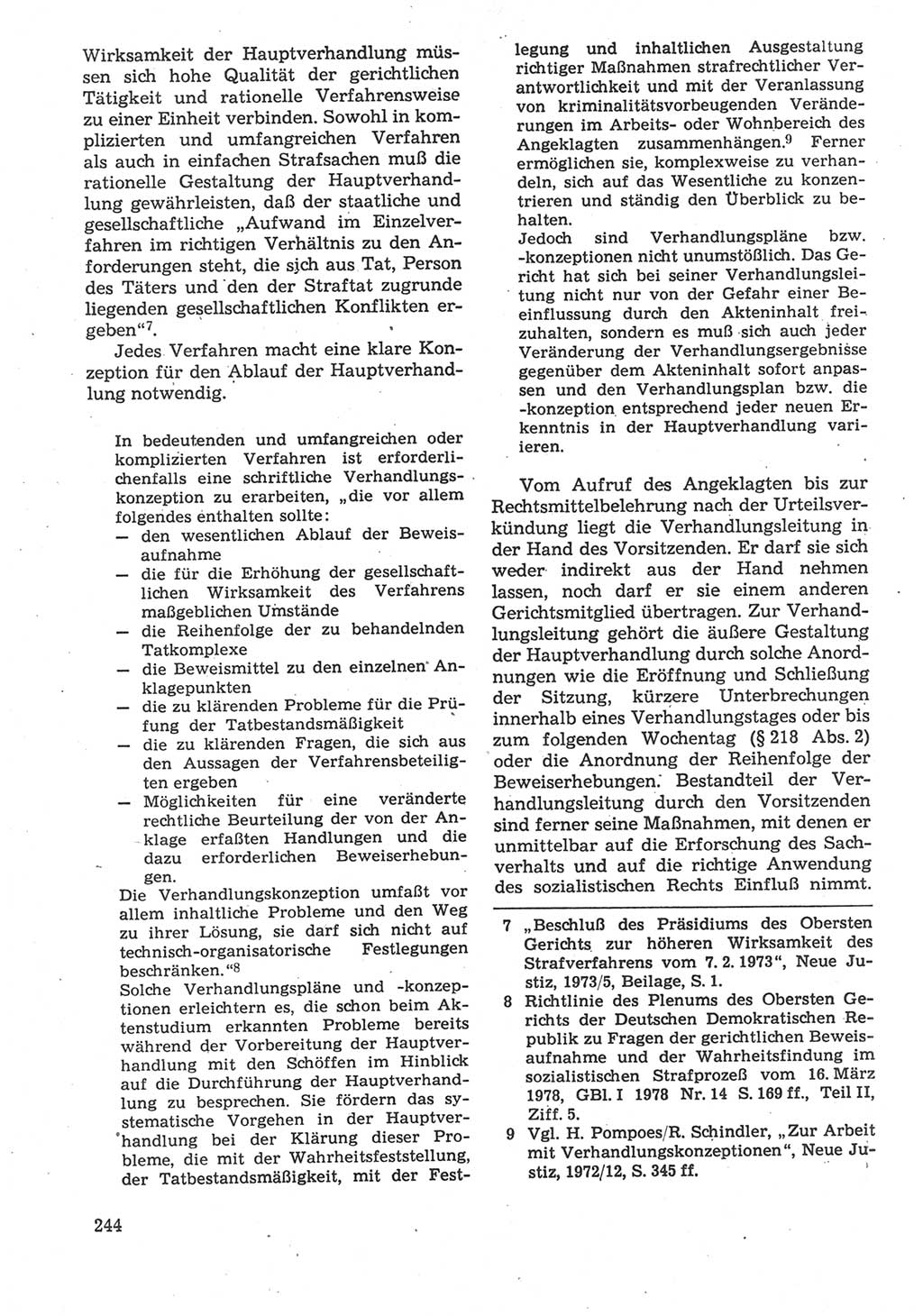 Strafverfahrensrecht [Deutsche Demokratische Republik (DDR)], Lehrbuch 1987, Seite 244 (Strafverf.-R. DDR Lb. 1987, S. 244)