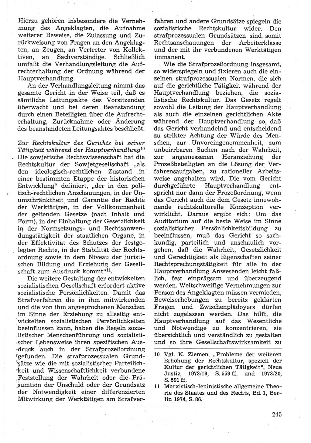 Strafverfahrensrecht [Deutsche Demokratische Republik (DDR)], Lehrbuch 1987, Seite 245 (Strafverf.-R. DDR Lb. 1987, S. 245)