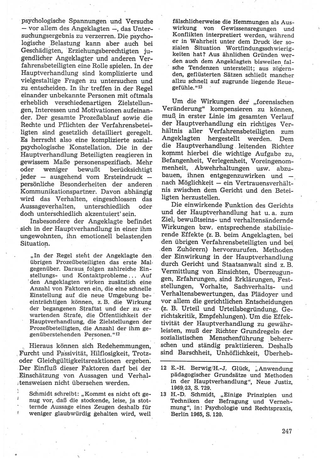 Strafverfahrensrecht [Deutsche Demokratische Republik (DDR)], Lehrbuch 1987, Seite 247 (Strafverf.-R. DDR Lb. 1987, S. 247)