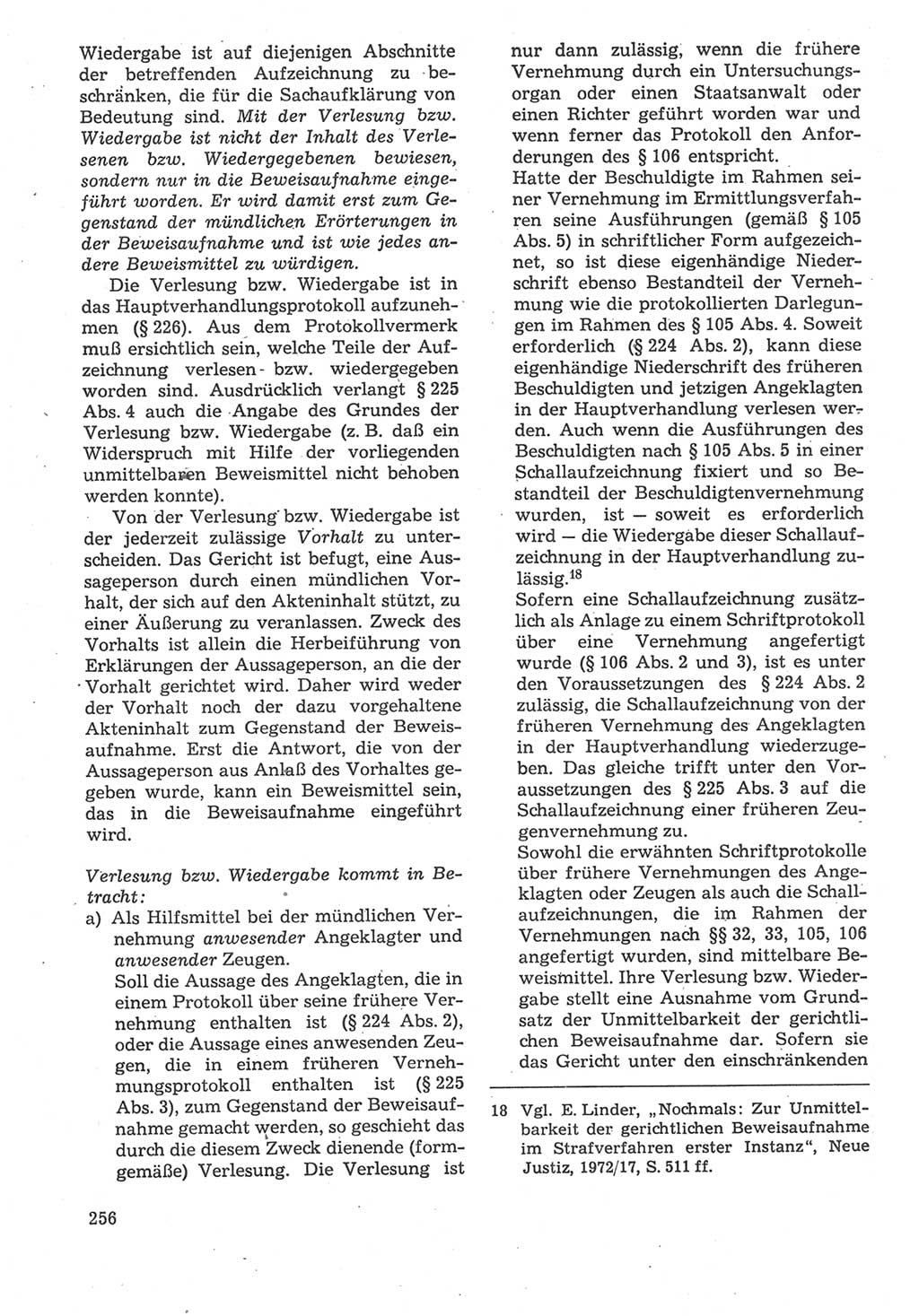 Strafverfahrensrecht [Deutsche Demokratische Republik (DDR)], Lehrbuch 1987, Seite 256 (Strafverf.-R. DDR Lb. 1987, S. 256)