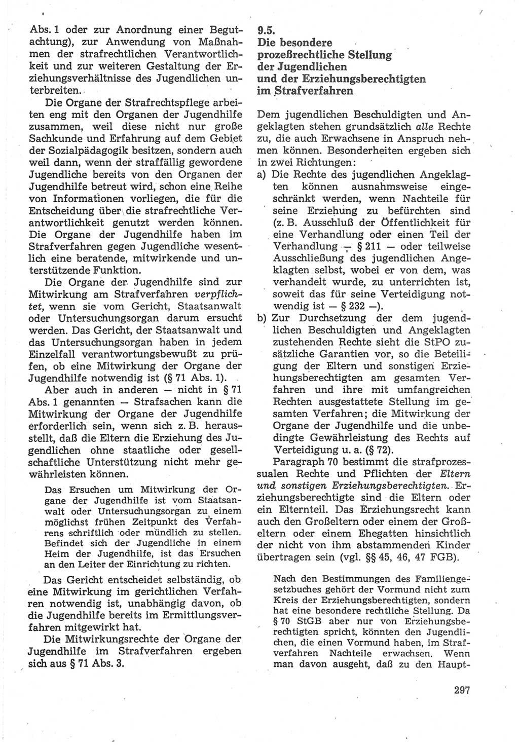 Strafverfahrensrecht [Deutsche Demokratische Republik (DDR)], Lehrbuch 1987, Seite 297 (Strafverf.-R. DDR Lb. 1987, S. 297)