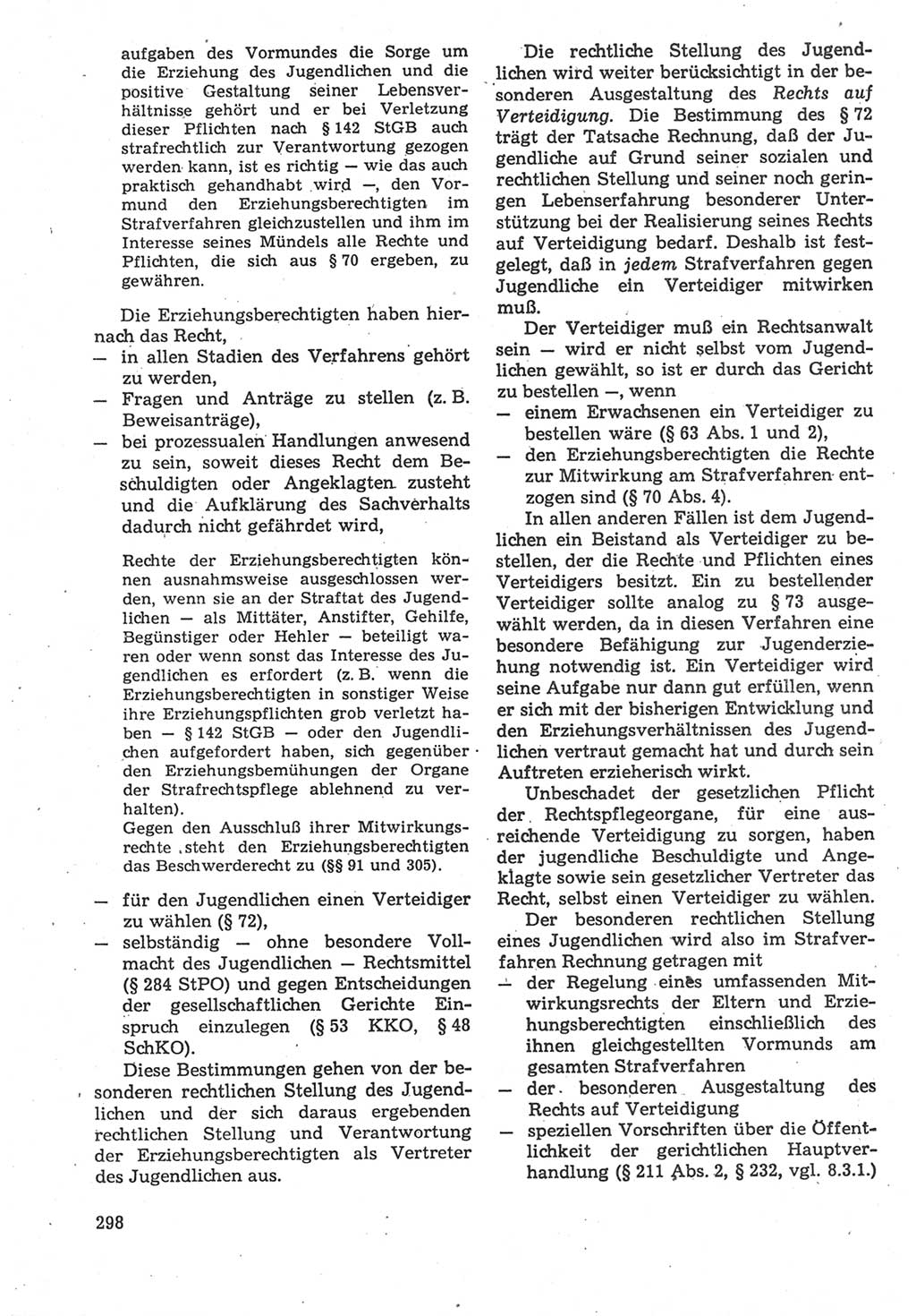 Strafverfahrensrecht [Deutsche Demokratische Republik (DDR)], Lehrbuch 1987, Seite 298 (Strafverf.-R. DDR Lb. 1987, S. 298)