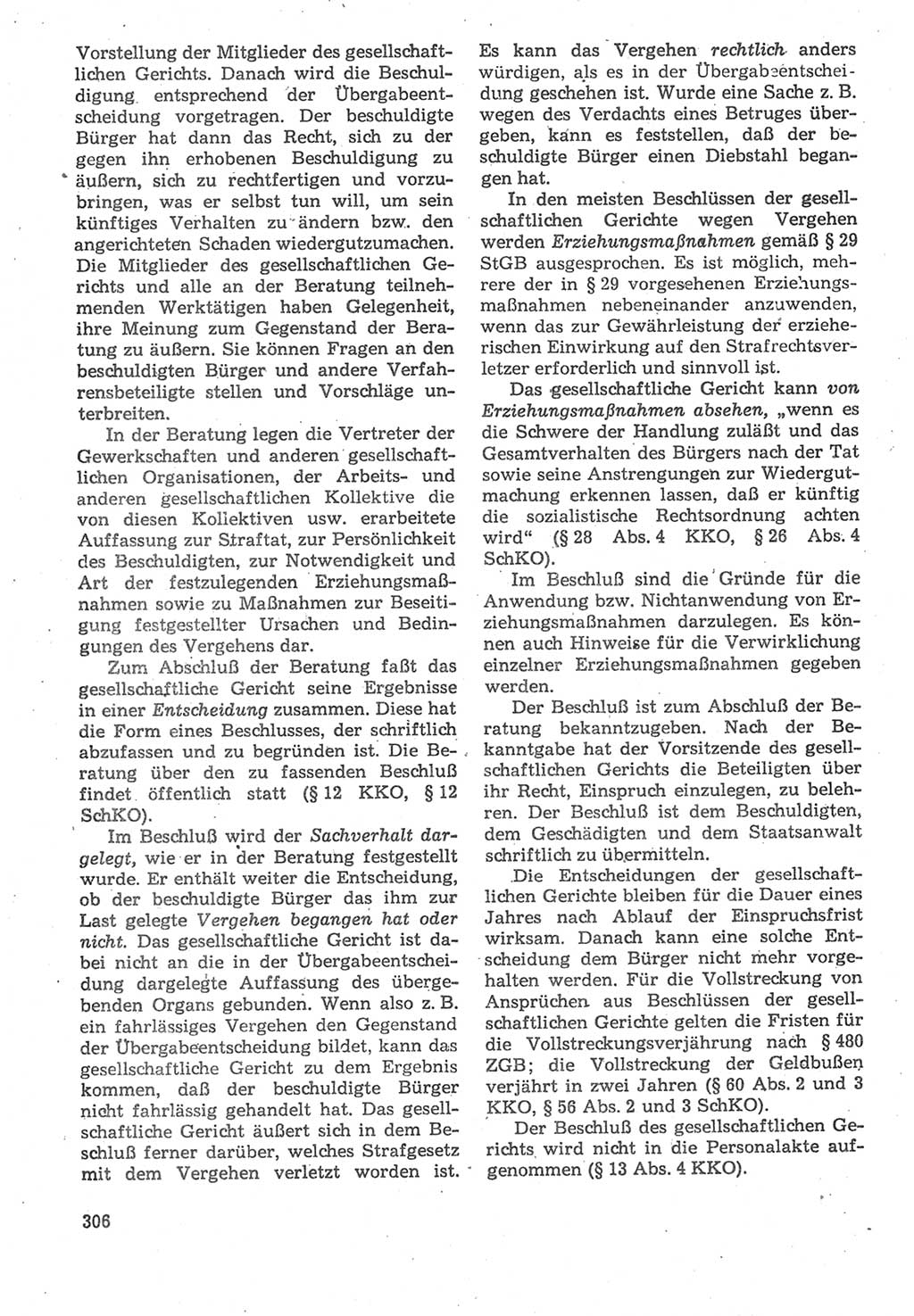 Strafverfahrensrecht [Deutsche Demokratische Republik (DDR)], Lehrbuch 1987, Seite 306 (Strafverf.-R. DDR Lb. 1987, S. 306)