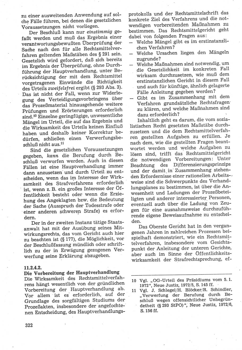 Strafverfahrensrecht [Deutsche Demokratische Republik (DDR)], Lehrbuch 1987, Seite 322 (Strafverf.-R. DDR Lb. 1987, S. 322)