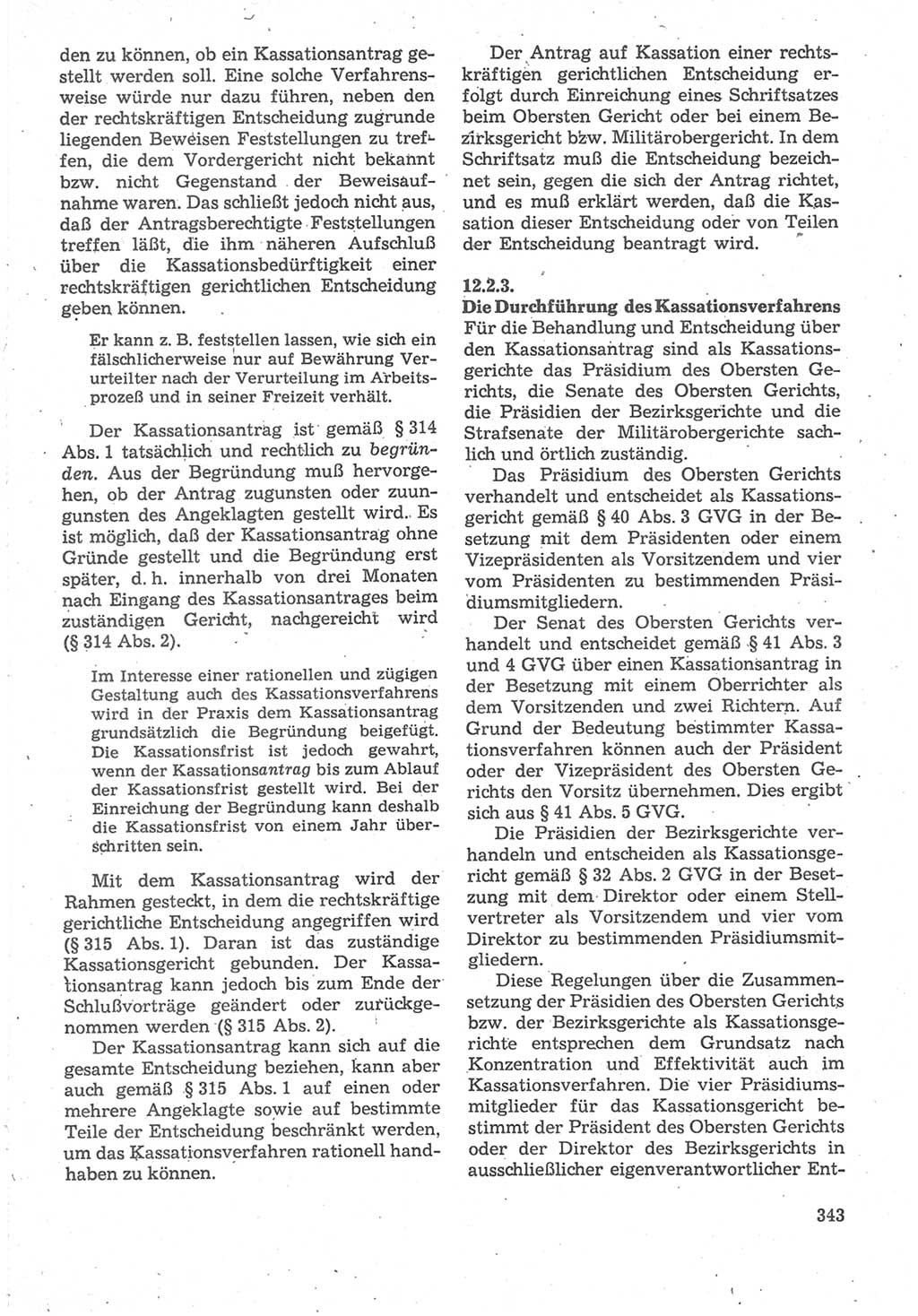 Strafverfahrensrecht [Deutsche Demokratische Republik (DDR)], Lehrbuch 1987, Seite 343 (Strafverf.-R. DDR Lb. 1987, S. 343)