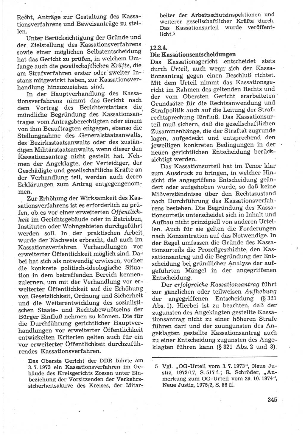 Strafverfahrensrecht [Deutsche Demokratische Republik (DDR)], Lehrbuch 1987, Seite 345 (Strafverf.-R. DDR Lb. 1987, S. 345)