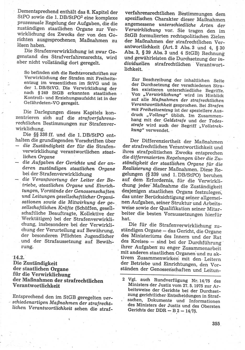 Strafverfahrensrecht [Deutsche Demokratische Republik (DDR)], Lehrbuch 1987, Seite 355 (Strafverf.-R. DDR Lb. 1987, S. 355)