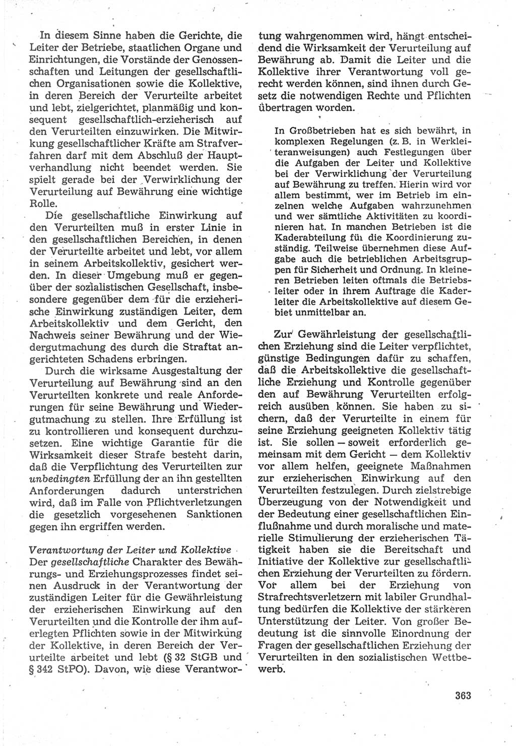 Strafverfahrensrecht [Deutsche Demokratische Republik (DDR)], Lehrbuch 1987, Seite 363 (Strafverf.-R. DDR Lb. 1987, S. 363)