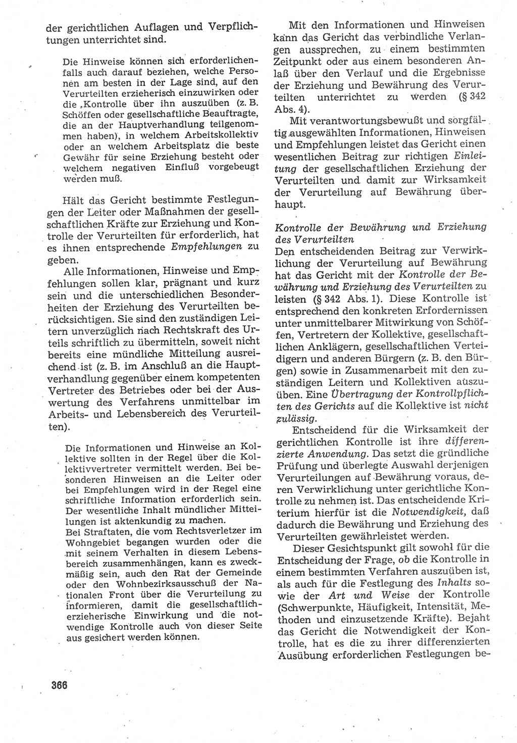Strafverfahrensrecht [Deutsche Demokratische Republik (DDR)], Lehrbuch 1987, Seite 366 (Strafverf.-R. DDR Lb. 1987, S. 366)