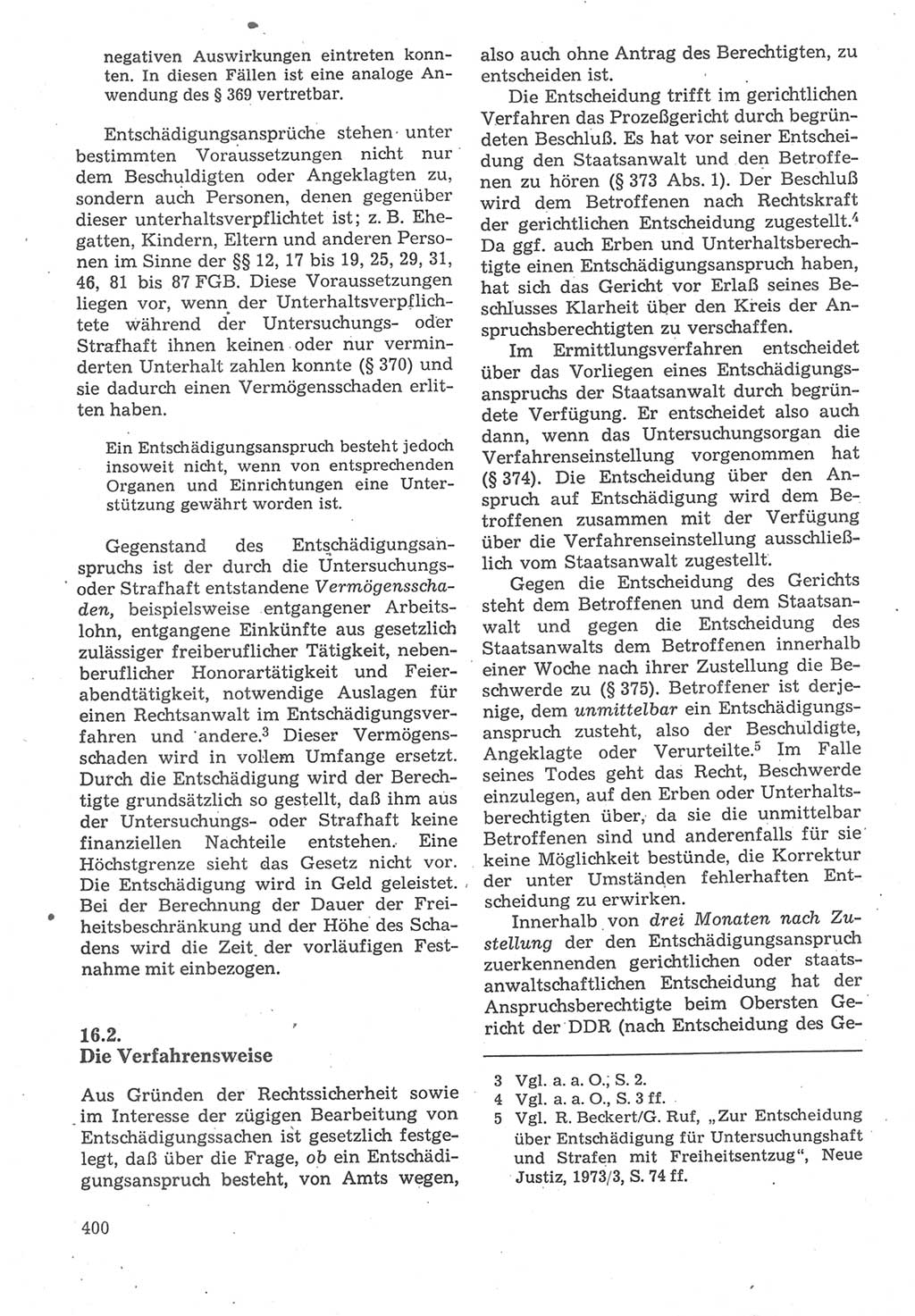 Strafverfahrensrecht [Deutsche Demokratische Republik (DDR)], Lehrbuch 1987, Seite 400 (Strafverf.-R. DDR Lb. 1987, S. 400)