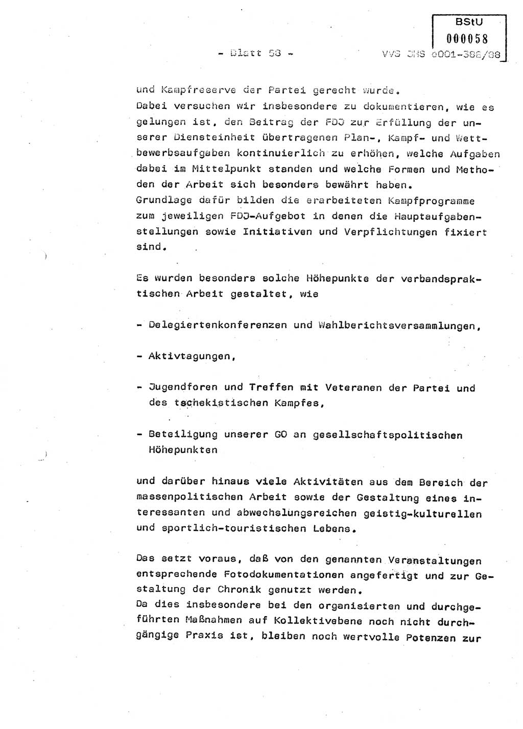 Diplomarbeit Hauptmann Heinz Brixel (Abt. ⅩⅣ), Ministerium für Staatssicherheit (MfS) [Deutsche Demokratische Republik (DDR)], Juristische Hochschule (JHS), Vertrauliche Verschlußsache (VVS) o001-388/88, Potsdam 1988, Blatt 58 (Dipl.-Arb. MfS DDR JHS VVS o001-388/88 1988, Bl. 58)