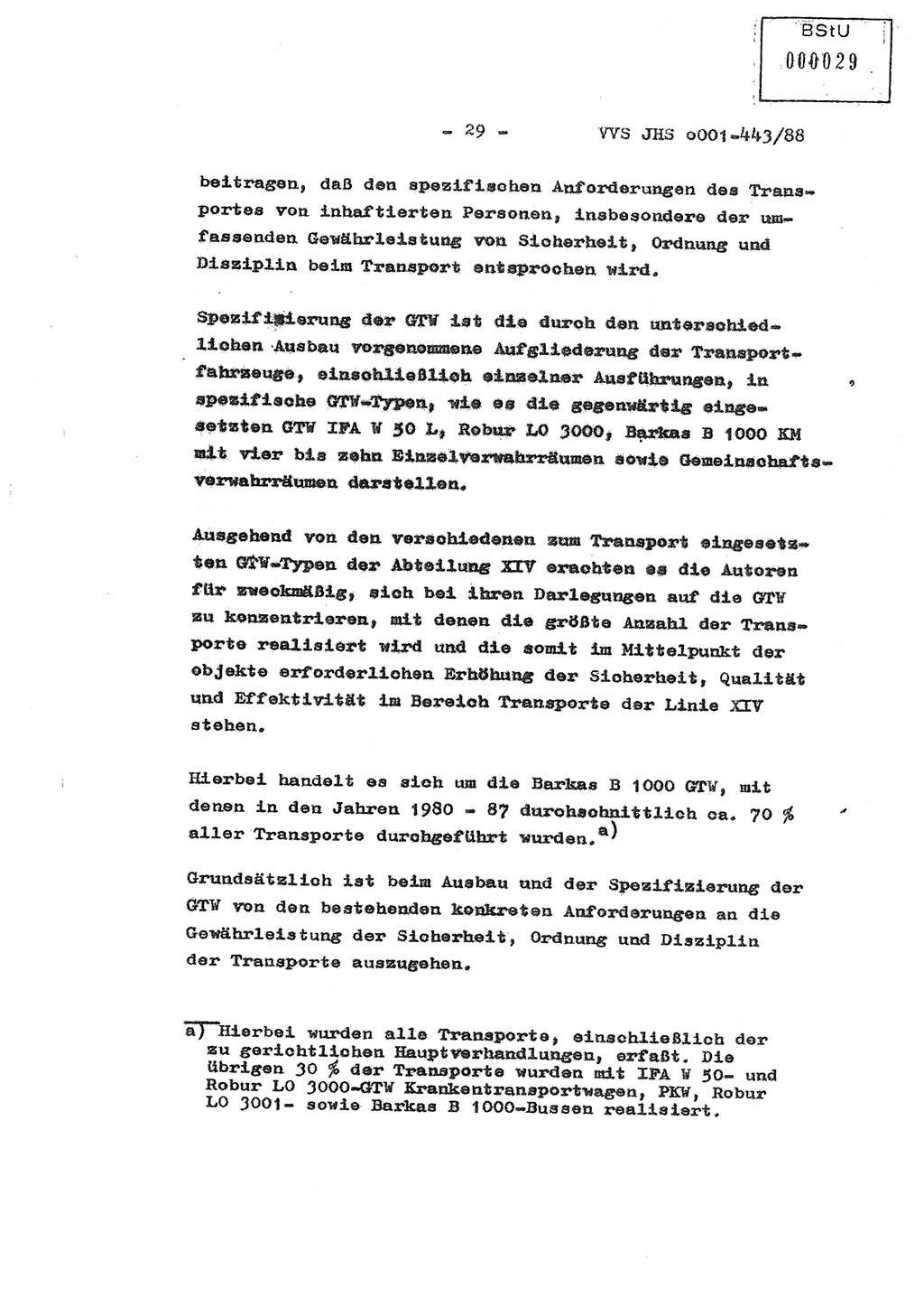 Diplomarbeit Hauptmann Michael Rast (Abt. ⅩⅣ), Major Bernd Rahaus (Abt. ⅩⅣ), Ministerium für Staatssicherheit (MfS) [Deutsche Demokratische Republik (DDR)], Juristische Hochschule (JHS), Vertrauliche Verschlußsache (VVS) o001-443/88, Potsdam 1988, Seite 29 (Dipl.-Arb. MfS DDR JHS VVS o001-443/88 1988, S. 29)