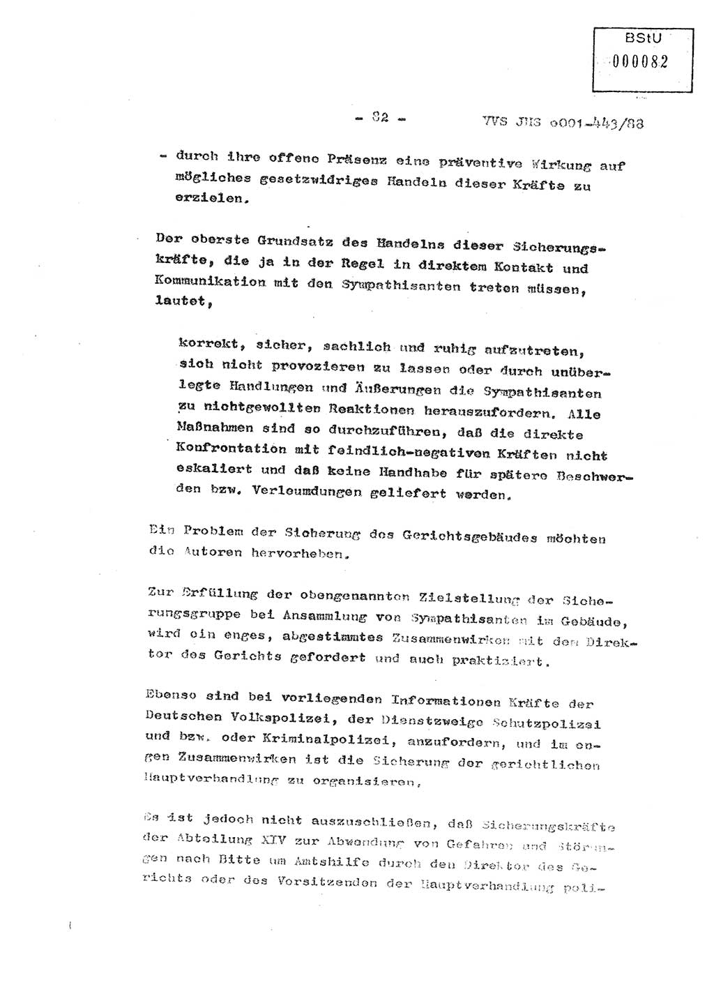 Diplomarbeit Hauptmann Michael Rast (Abt. ⅩⅣ), Major Bernd Rahaus (Abt. ⅩⅣ), Ministerium für Staatssicherheit (MfS) [Deutsche Demokratische Republik (DDR)], Juristische Hochschule (JHS), Vertrauliche Verschlußsache (VVS) o001-443/88, Potsdam 1988, Seite 83 (Dipl.-Arb. MfS DDR JHS VVS o001-443/88 1988, S. 83)