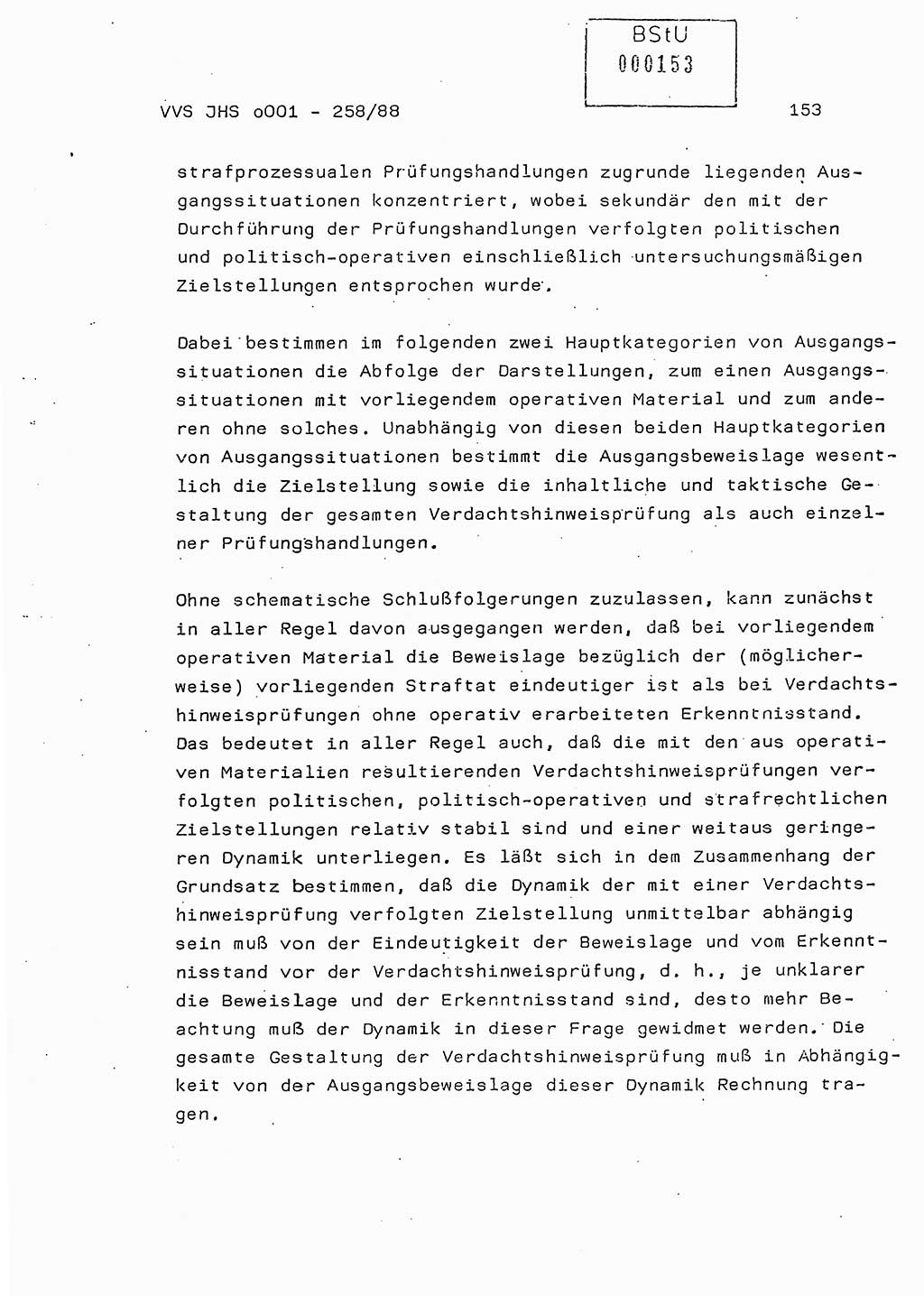 Dissertation, Oberleutnant Uwe Kärsten (JHS), Hauptmann Dr. Joachim Henkel (JHS), Oberstleutnant Werner Mählitz (Leiter der Abt. Ⅸ BV Rostock), Oberstleutnant Jürgen Tröge (HA Ⅸ/AKG), Oberstleutnant Winfried Ziegler (HA Ⅸ/9), Major Wolf-Rüdiger Wurzler (JHS), Ministerium für Staatssicherheit (MfS) [Deutsche Demokratische Republik (DDR)], Juristische Hochschule (JHS), Vertrauliche Verschlußsache (VVS) o001-258/88, Potsdam 1988, Seite 153 (Diss. MfS DDR JHS VVS o001-258/88 1988, S. 153)