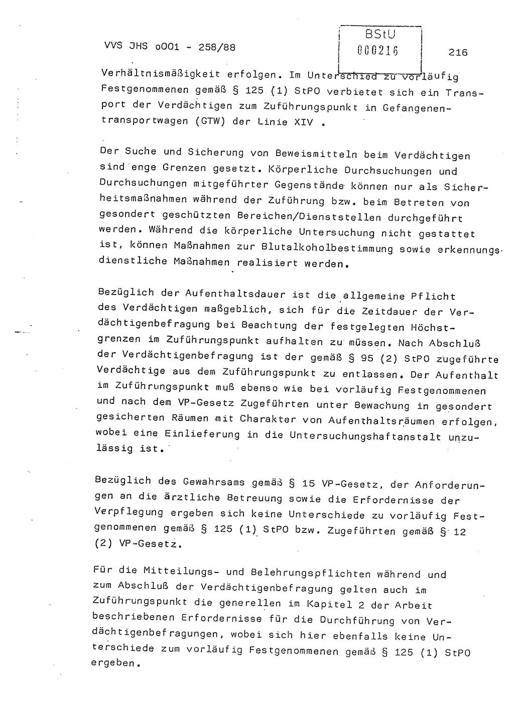 Dissertation, Oberleutnant Uwe Kärsten (JHS), Hauptmann Dr. Joachim Henkel (JHS), Oberstleutnant Werner Mählitz (Leiter der Abt. Ⅸ BV Rostock), Oberstleutnant Jürgen Tröge (HA Ⅸ/AKG), Oberstleutnant Winfried Ziegler (HA Ⅸ/9), Major Wolf-Rüdiger Wurzler (JHS), Ministerium für Staatssicherheit (MfS) [Deutsche Demokratische Republik (DDR)], Juristische Hochschule (JHS), Vertrauliche Verschlußsache (VVS) o001-258/88, Potsdam 1988, Seite 215 (Diss. MfS DDR JHS VVS o001-258/88 1988, S. 215)