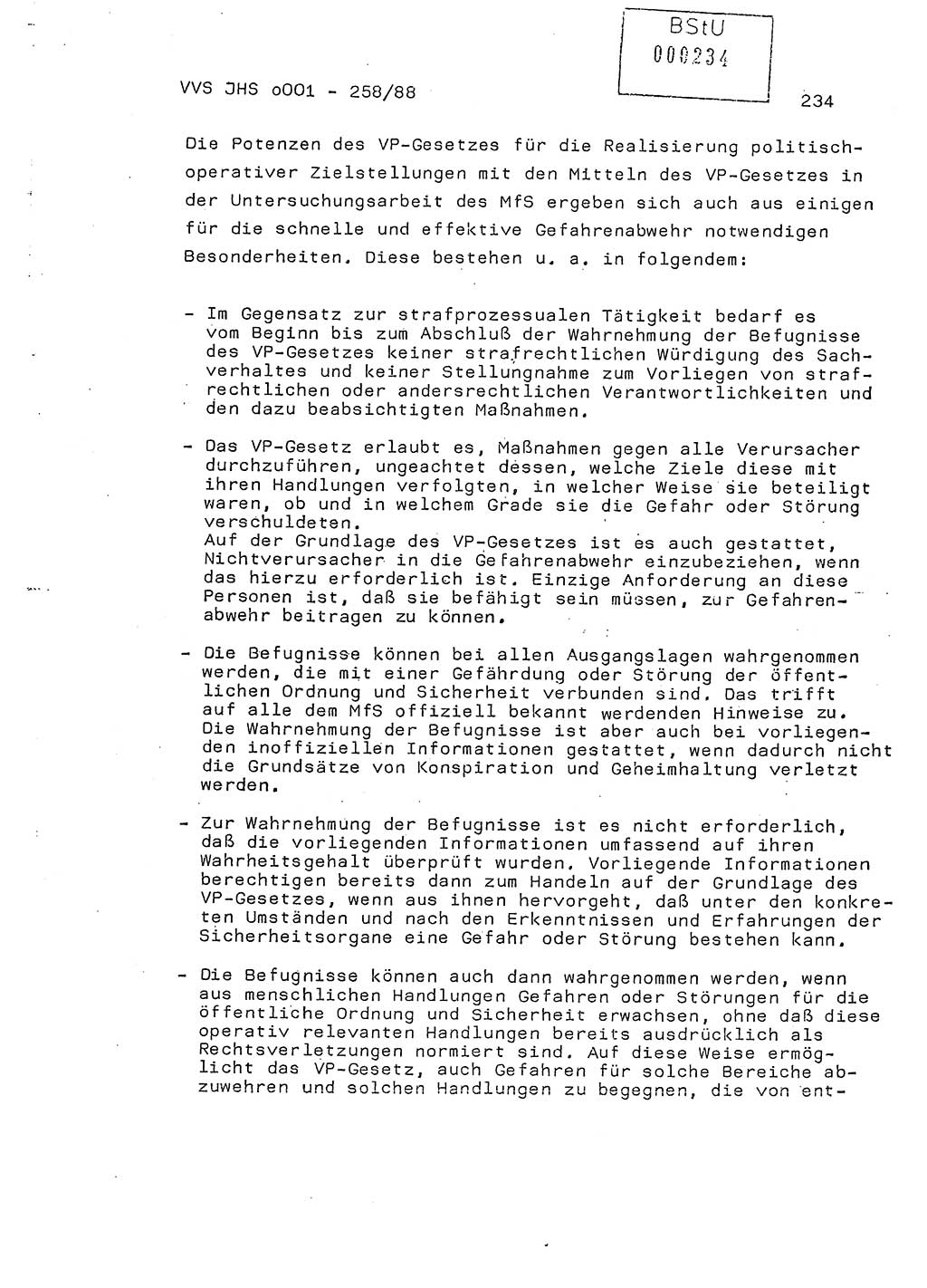 Dissertation, Oberleutnant Uwe Kärsten (JHS), Hauptmann Dr. Joachim Henkel (JHS), Oberstleutnant Werner Mählitz (Leiter der Abt. Ⅸ BV Rostock), Oberstleutnant Jürgen Tröge (HA Ⅸ/AKG), Oberstleutnant Winfried Ziegler (HA Ⅸ/9), Major Wolf-Rüdiger Wurzler (JHS), Ministerium für Staatssicherheit (MfS) [Deutsche Demokratische Republik (DDR)], Juristische Hochschule (JHS), Vertrauliche Verschlußsache (VVS) o001-258/88, Potsdam 1988, Seite 233 (Diss. MfS DDR JHS VVS o001-258/88 1988, S. 233)