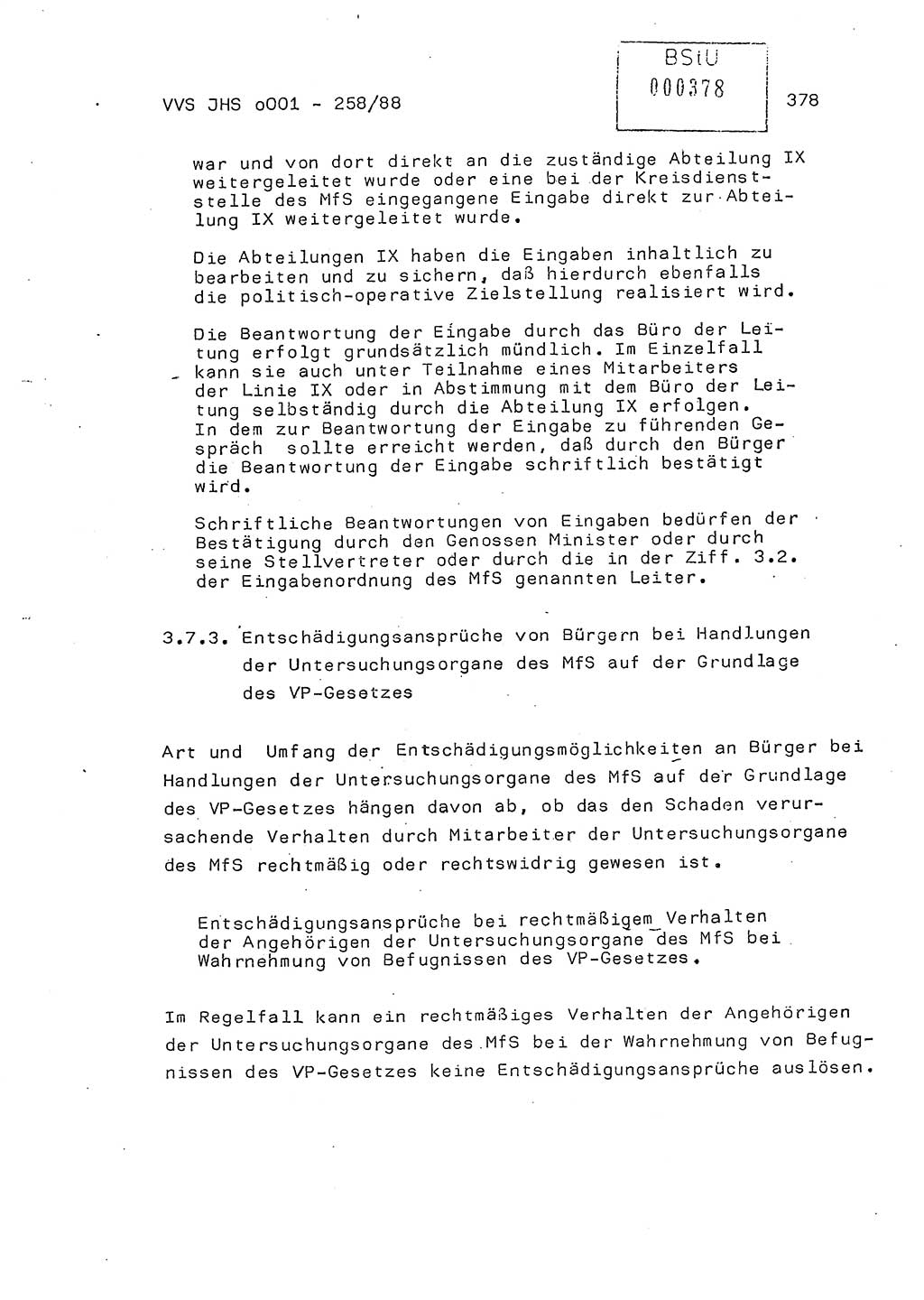 Dissertation, Oberleutnant Uwe Kärsten (JHS), Hauptmann Dr. Joachim Henkel (JHS), Oberstleutnant Werner Mählitz (Leiter der Abt. Ⅸ BV Rostock), Oberstleutnant Jürgen Tröge (HA Ⅸ/AKG), Oberstleutnant Winfried Ziegler (HA Ⅸ/9), Major Wolf-Rüdiger Wurzler (JHS), Ministerium für Staatssicherheit (MfS) [Deutsche Demokratische Republik (DDR)], Juristische Hochschule (JHS), Vertrauliche Verschlußsache (VVS) o001-258/88, Potsdam 1988, Seite 377 (Diss. MfS DDR JHS VVS o001-258/88 1988, S. 377)