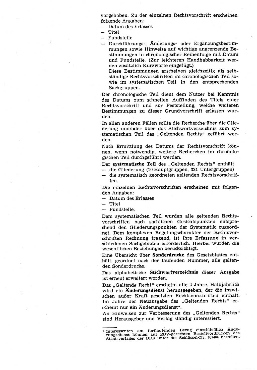 Das geltende Recht der Deutschen Demokratischen Republik (DDR) 1949-1988, Seite 8 (Gelt. R. DDR 1949-1988, S. 8)