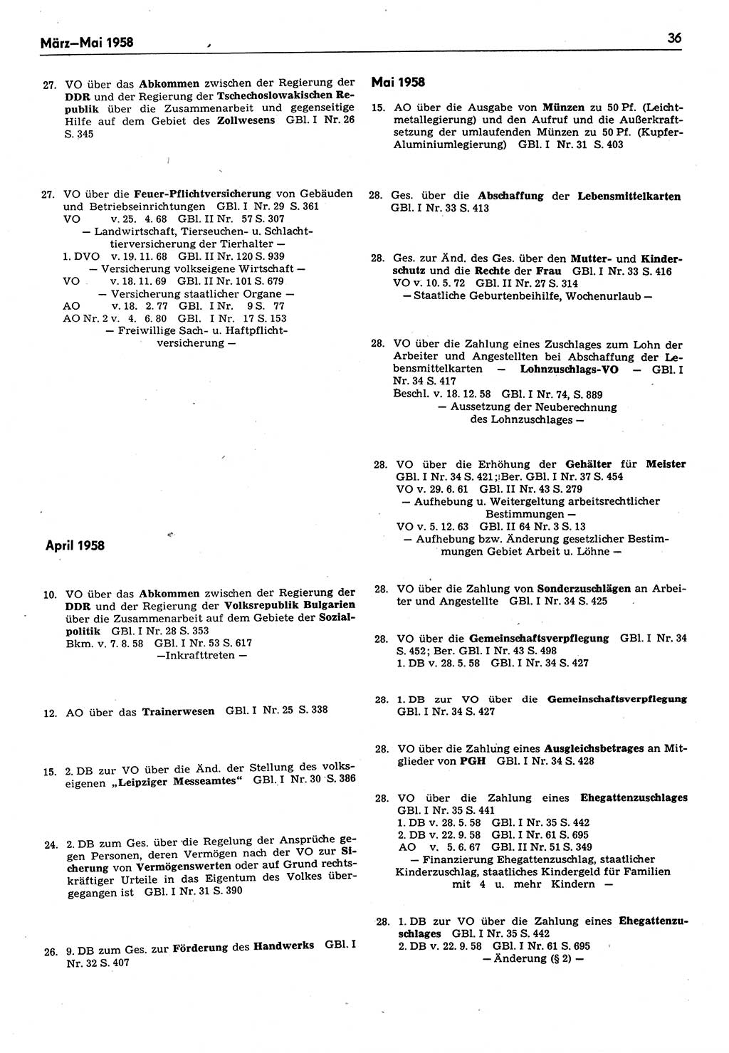 Das geltende Recht der Deutschen Demokratischen Republik (DDR) 1949-1988, Seite 36 (Gelt. R. DDR 1949-1988, S. 36)