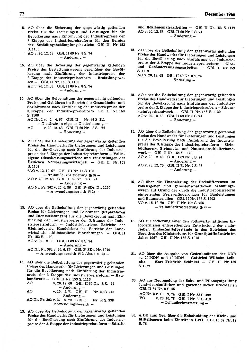 Das geltende Recht der Deutschen Demokratischen Republik (DDR) 1949-1988, Seite 73 (Gelt. R. DDR 1949-1988, S. 73)