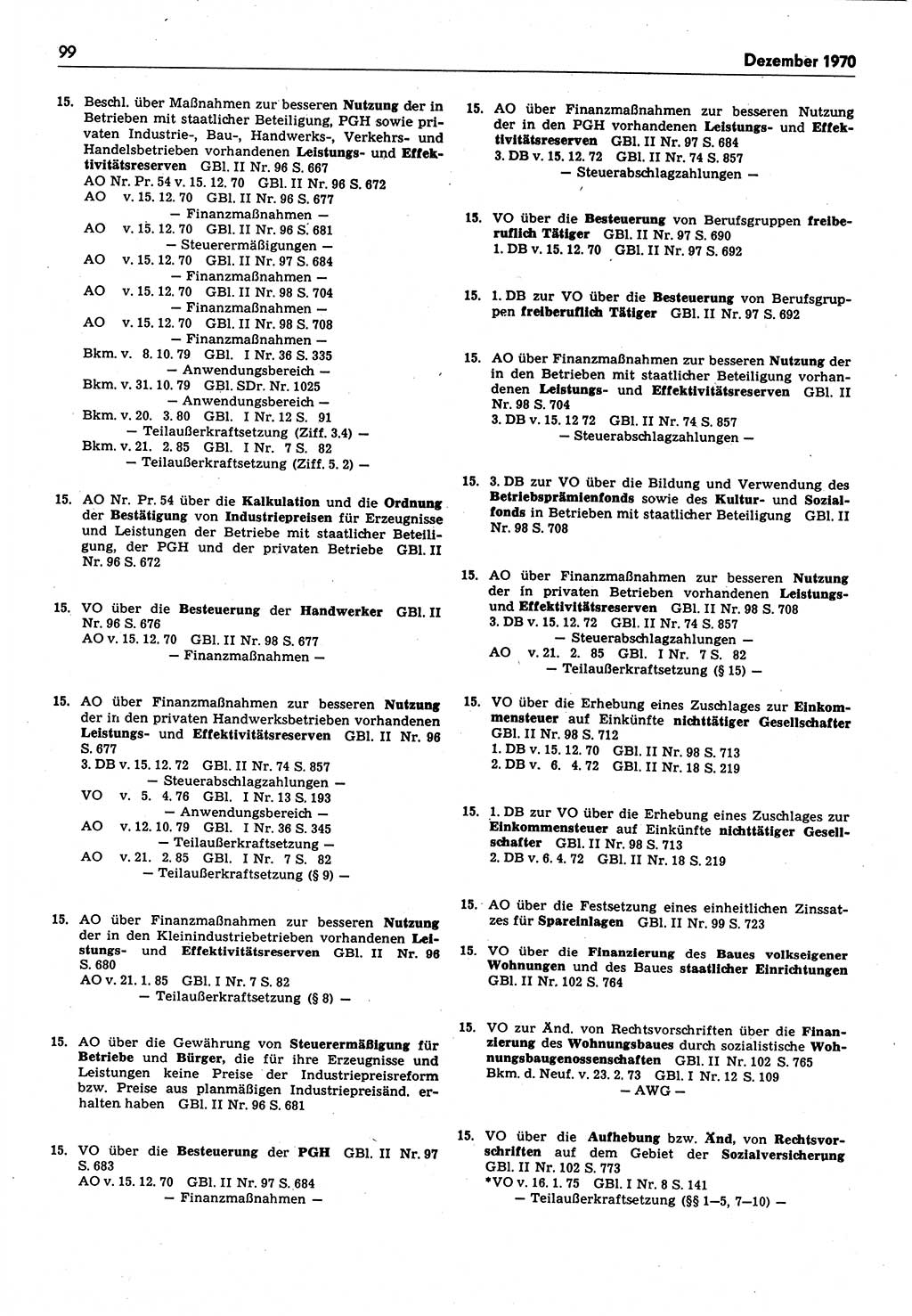 Das geltende Recht der Deutschen Demokratischen Republik (DDR) 1949-1988, Seite 99 (Gelt. R. DDR 1949-1988, S. 99)