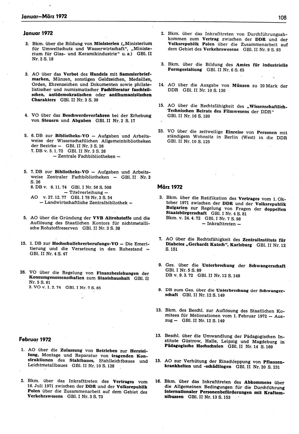Das geltende Recht der Deutschen Demokratischen Republik (DDR) 1949-1988, Seite 108 (Gelt. R. DDR 1949-1988, S. 108)