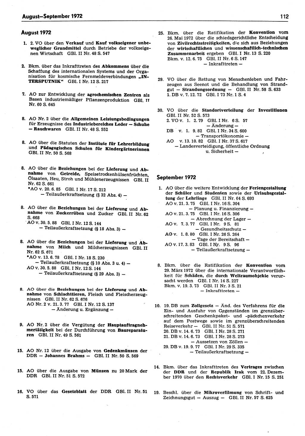 Das geltende Recht der Deutschen Demokratischen Republik (DDR) 1949-1988, Seite 112 (Gelt. R. DDR 1949-1988, S. 112)