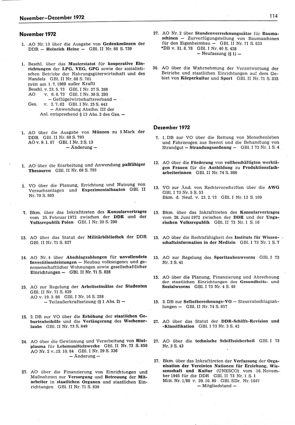 Das geltende Recht der Deutschen Demokratischen Republik (DDR) 1949-1988, Seite 114 (Gelt. R. DDR 1949-1988, S. 114)