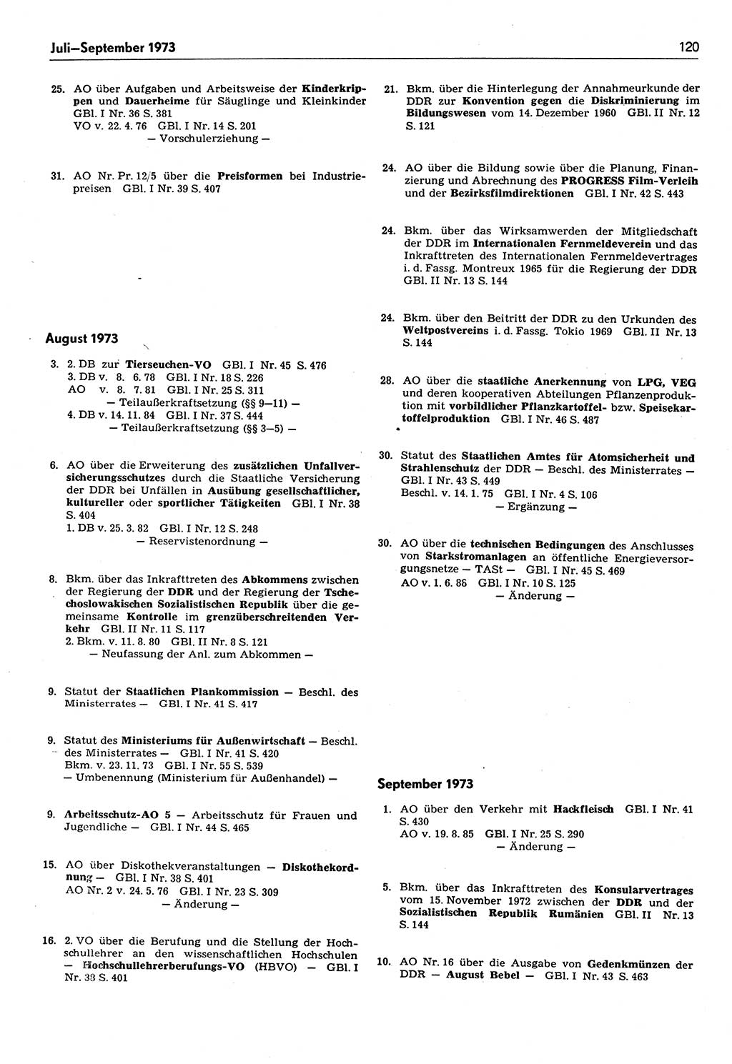Das geltende Recht der Deutschen Demokratischen Republik (DDR) 1949-1988, Seite 120 (Gelt. R. DDR 1949-1988, S. 120)