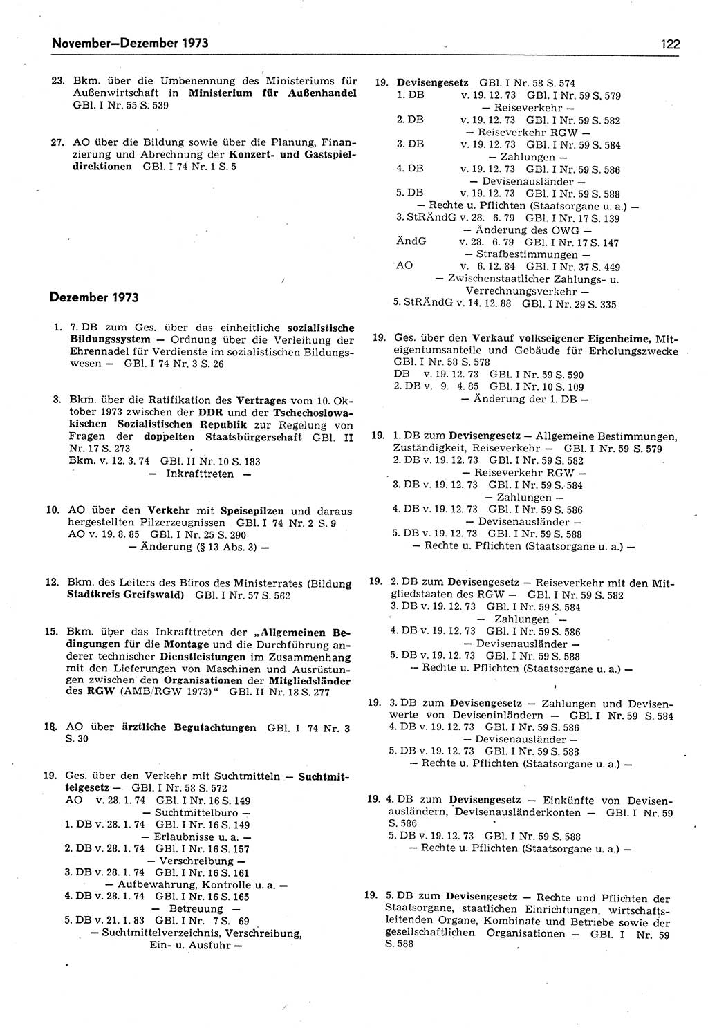 Das geltende Recht der Deutschen Demokratischen Republik (DDR) 1949-1988, Seite 122 (Gelt. R. DDR 1949-1988, S. 122)