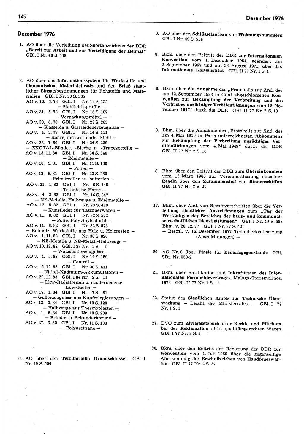 Das geltende Recht der Deutschen Demokratischen Republik (DDR) 1949-1988, Seite 149 (Gelt. R. DDR 1949-1988, S. 149)