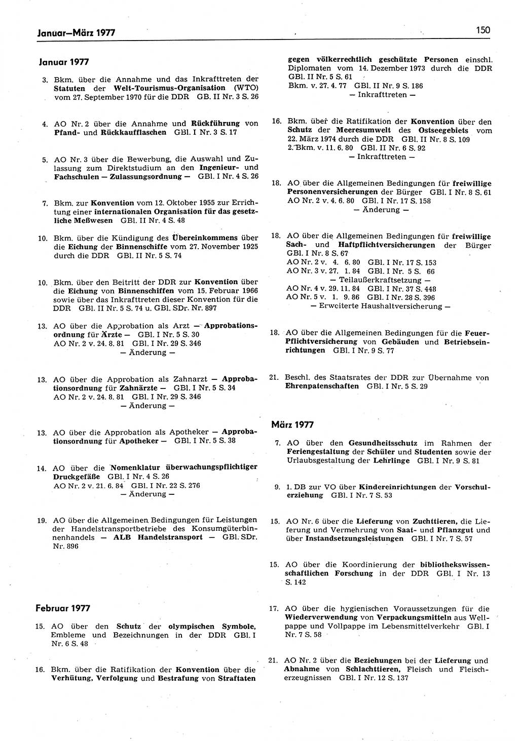 Das geltende Recht der Deutschen Demokratischen Republik (DDR) 1949-1988, Seite 150 (Gelt. R. DDR 1949-1988, S. 150)