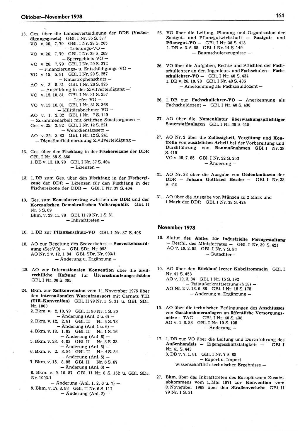 Das geltende Recht der Deutschen Demokratischen Republik (DDR) 1949-1988, Seite 164 (Gelt. R. DDR 1949-1988, S. 164)
