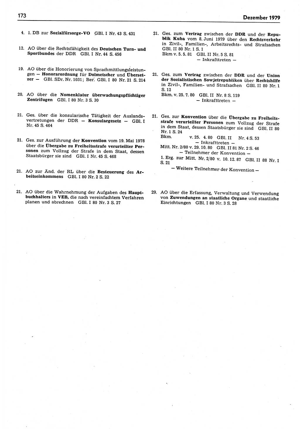 Das geltende Recht der Deutschen Demokratischen Republik (DDR) 1949-1988, Seite 173 (Gelt. R. DDR 1949-1988, S. 173)