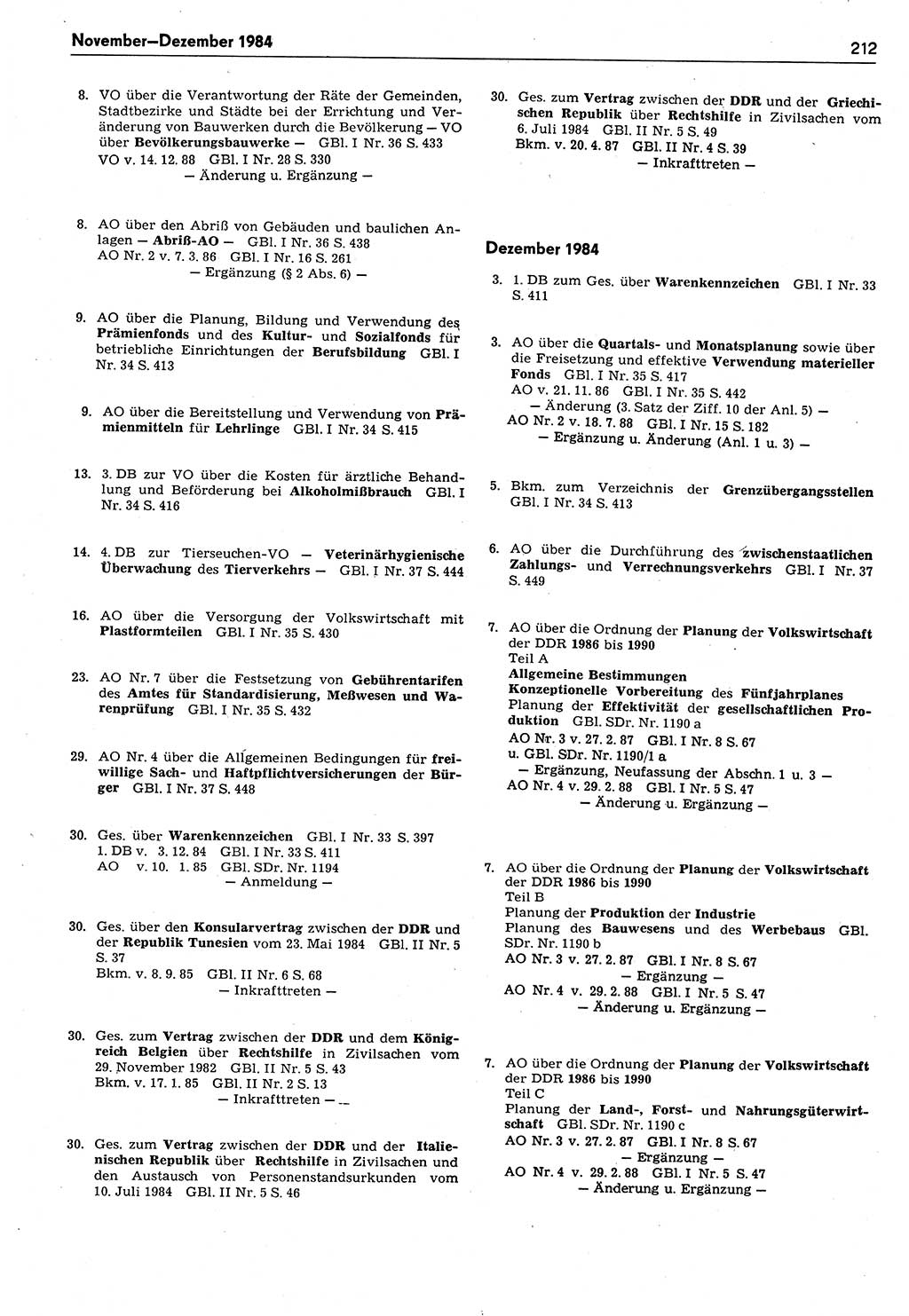 Das geltende Recht der Deutschen Demokratischen Republik (DDR) 1949-1988, Seite 212 (Gelt. R. DDR 1949-1988, S. 212)