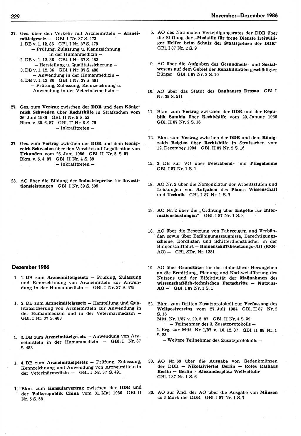 Das geltende Recht der Deutschen Demokratischen Republik (DDR) 1949-1988, Seite 229 (Gelt. R. DDR 1949-1988, S. 229)