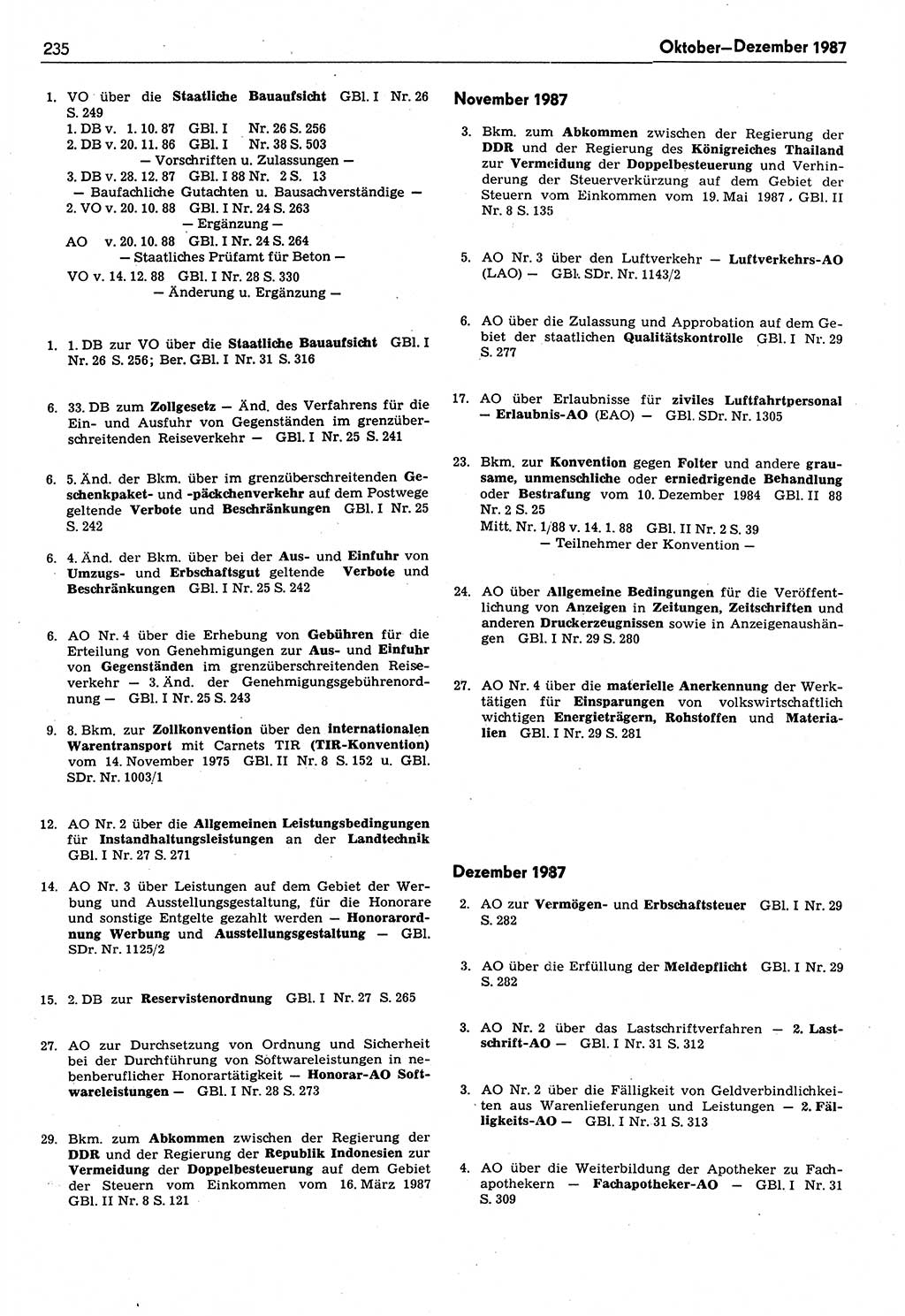 Das geltende Recht der Deutschen Demokratischen Republik (DDR) 1949-1988, Seite 235 (Gelt. R. DDR 1949-1988, S. 235)