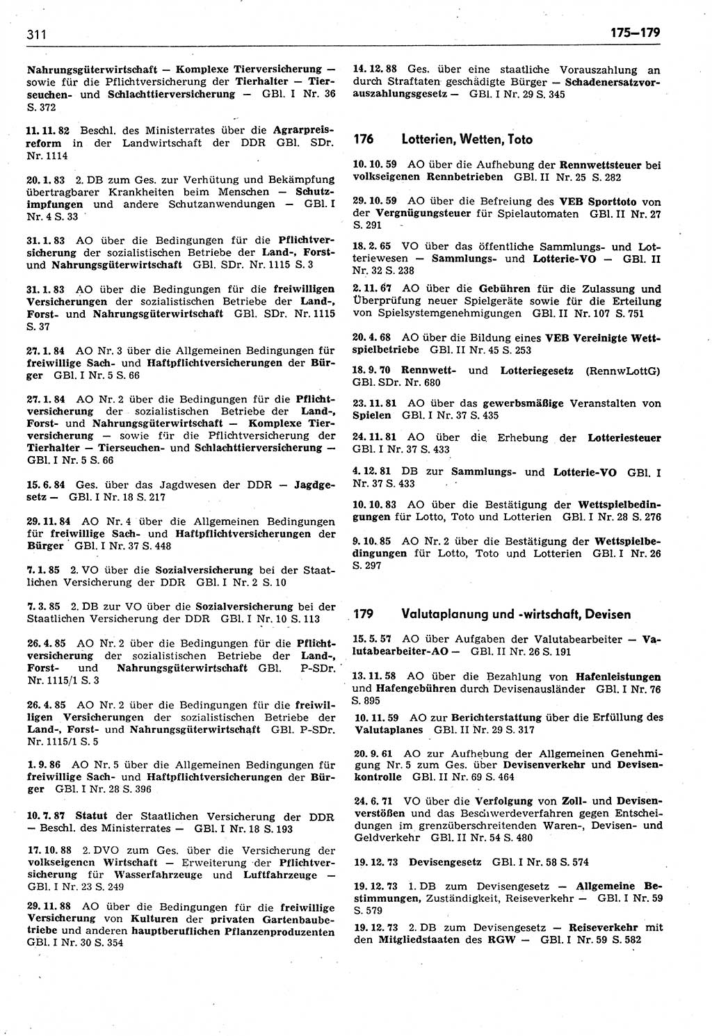 Das geltende Recht der Deutschen Demokratischen Republik (DDR) 1949-1988, Seite 311 (Gelt. R. DDR 1949-1988, S. 311)