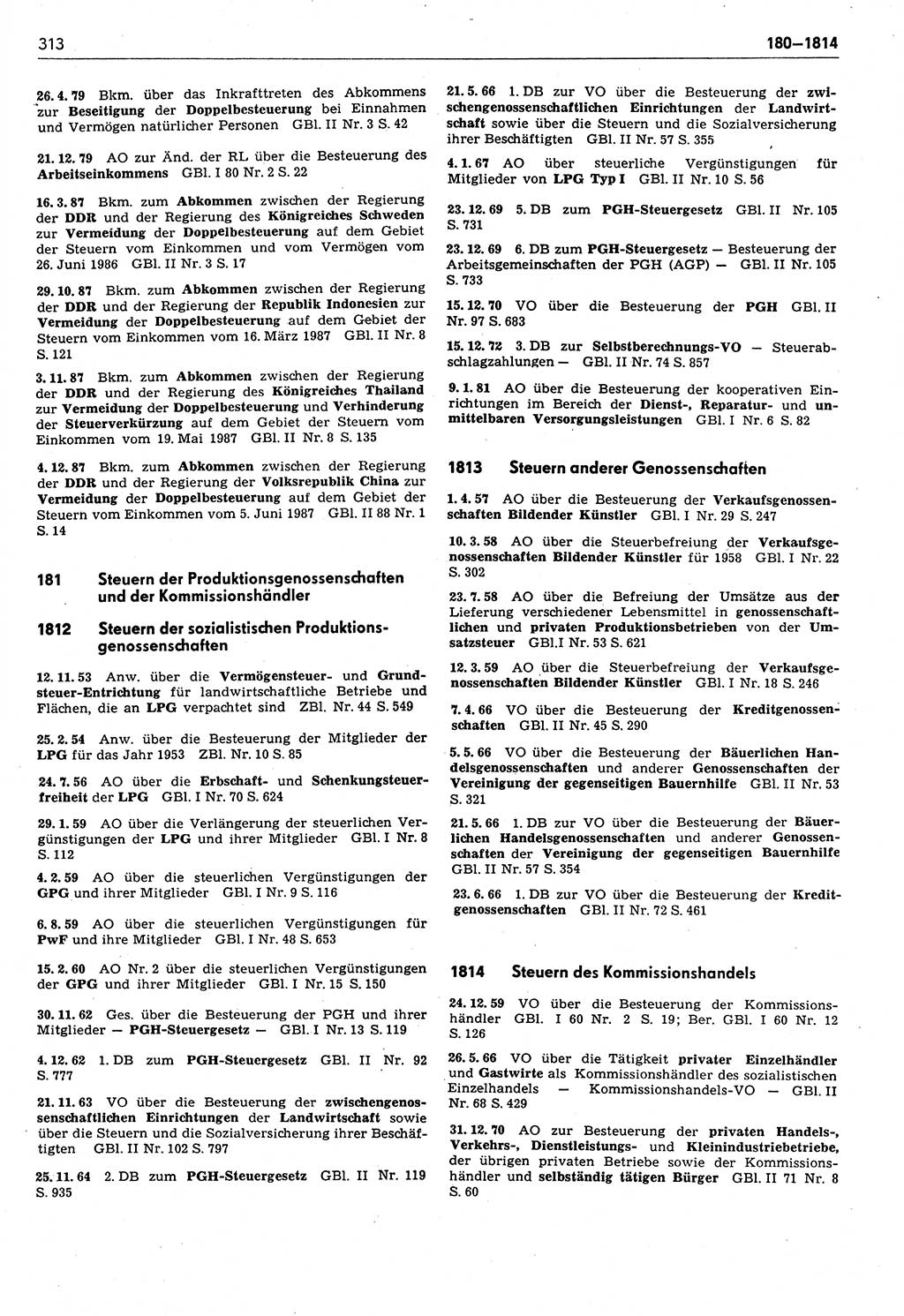 Das geltende Recht der Deutschen Demokratischen Republik (DDR) 1949-1988, Seite 313 (Gelt. R. DDR 1949-1988, S. 313)