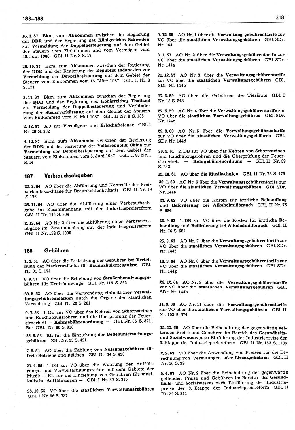 Das geltende Recht der Deutschen Demokratischen Republik (DDR) 1949-1988, Seite 318 (Gelt. R. DDR 1949-1988, S. 318)