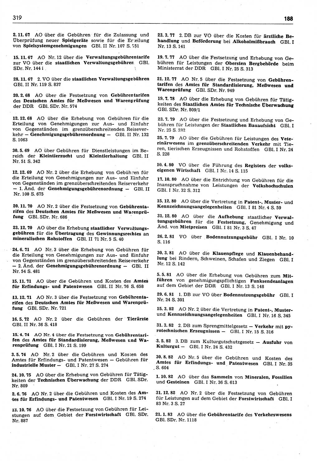 Das geltende Recht der Deutschen Demokratischen Republik (DDR) 1949-1988, Seite 319 (Gelt. R. DDR 1949-1988, S. 319)