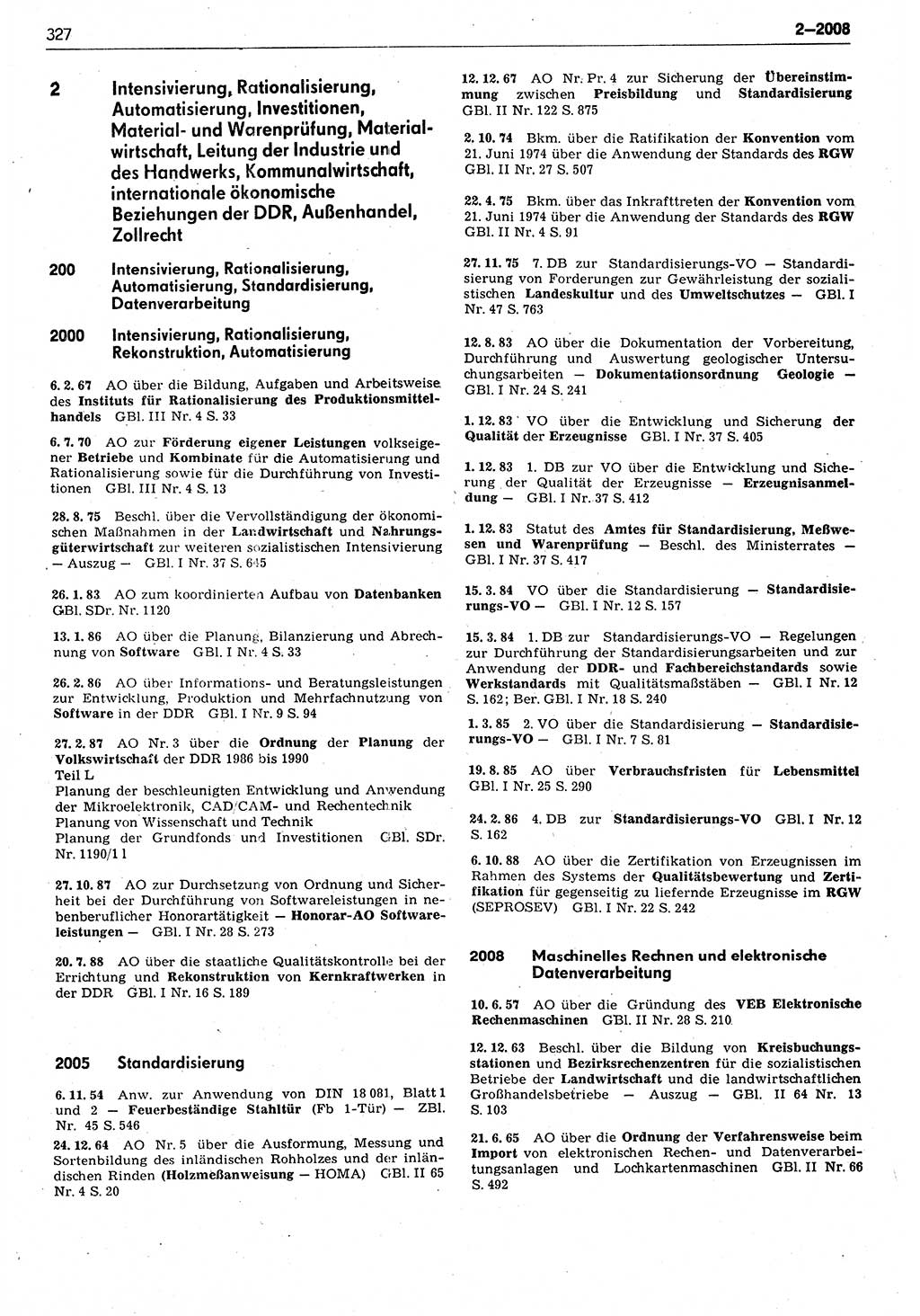 Das geltende Recht der Deutschen Demokratischen Republik (DDR) 1949-1988, Seite 327 (Gelt. R. DDR 1949-1988, S. 327)