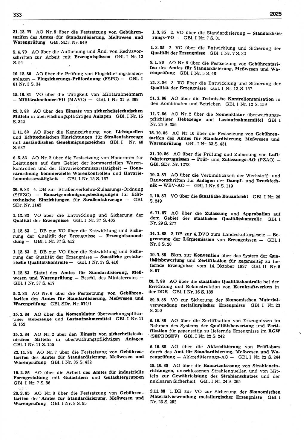 Das geltende Recht der Deutschen Demokratischen Republik (DDR) 1949-1988, Seite 333 (Gelt. R. DDR 1949-1988, S. 333)