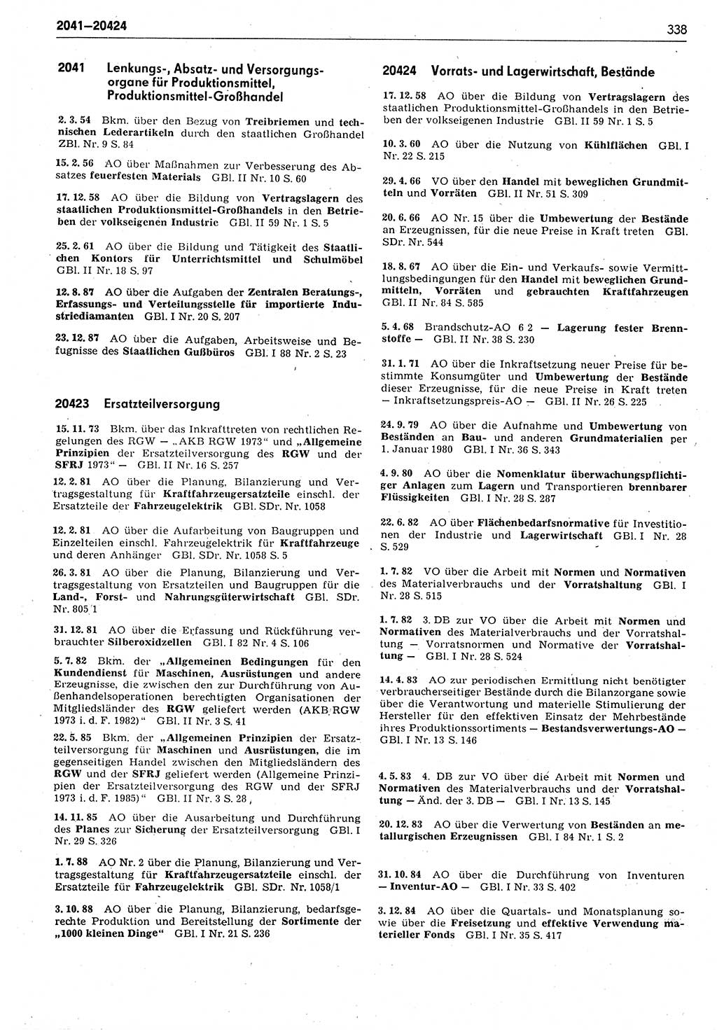 Das geltende Recht der Deutschen Demokratischen Republik (DDR) 1949-1988, Seite 338 (Gelt. R. DDR 1949-1988, S. 338)