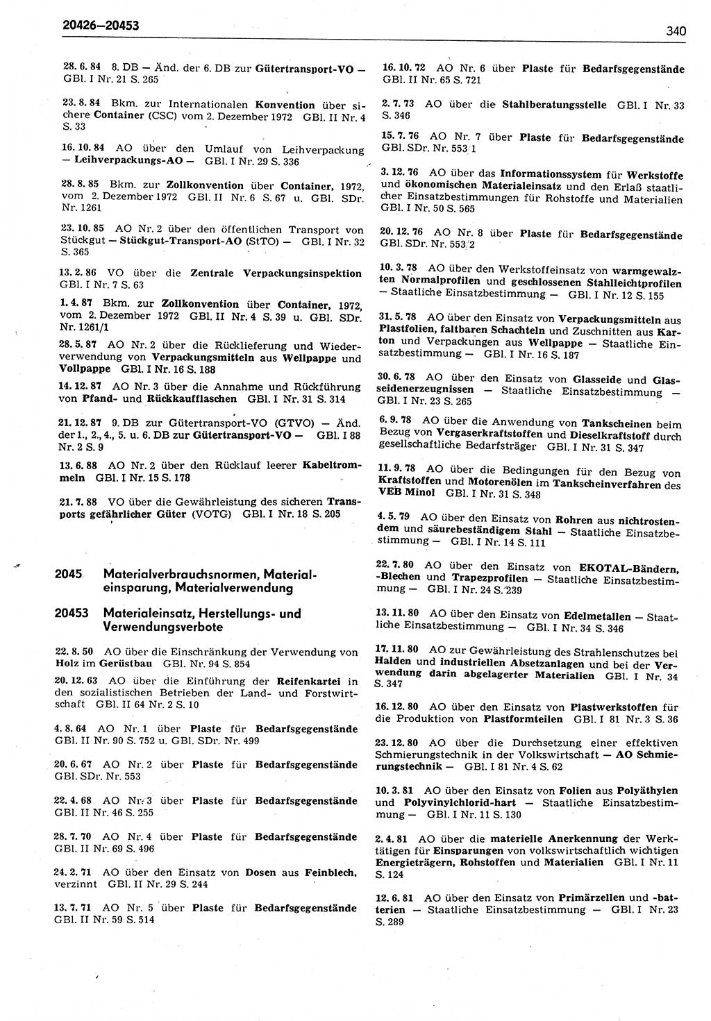 Das geltende Recht der Deutschen Demokratischen Republik (DDR) 1949-1988, Seite 340 (Gelt. R. DDR 1949-1988, S. 340)