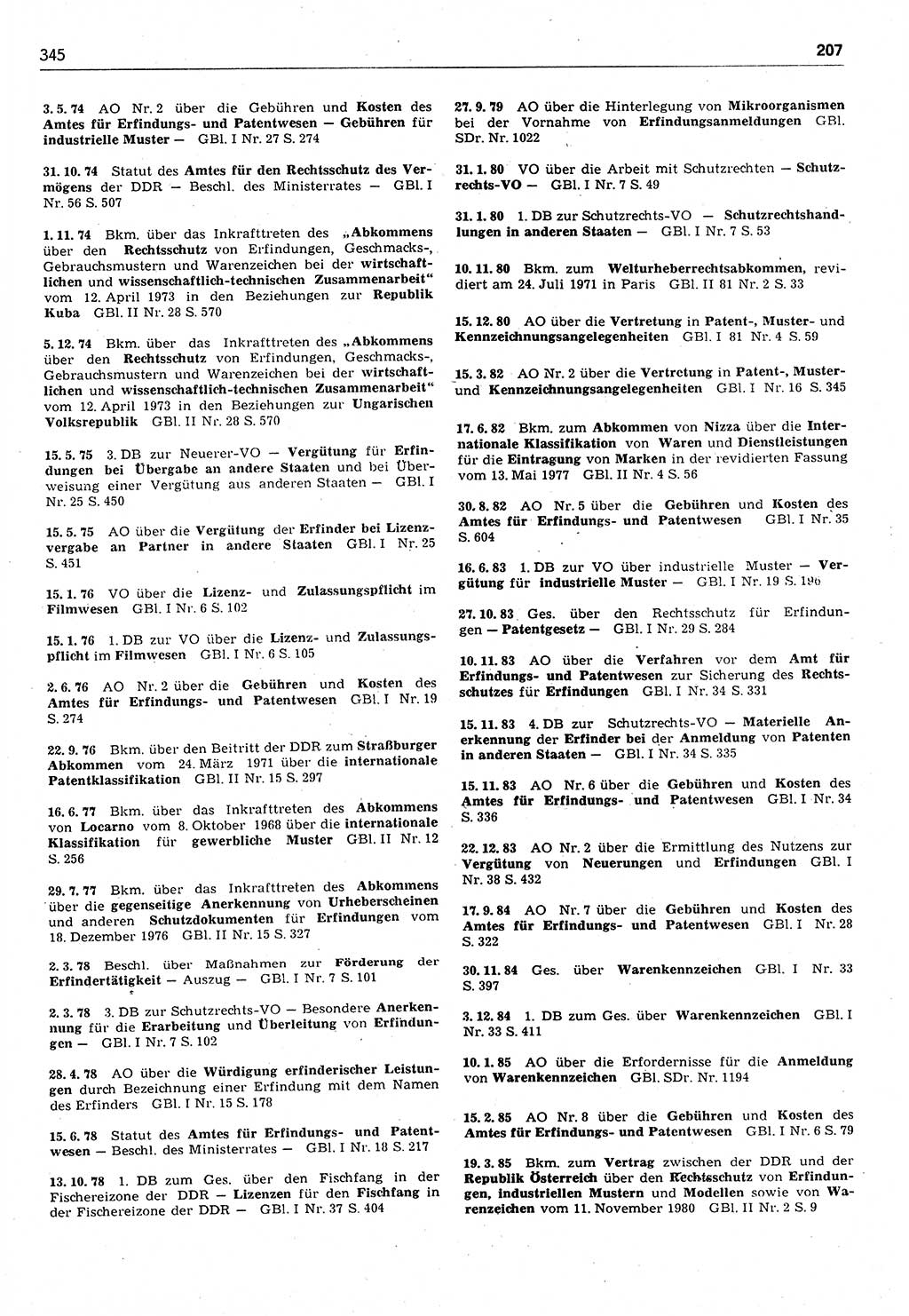 Das geltende Recht der Deutschen Demokratischen Republik (DDR) 1949-1988, Seite 345 (Gelt. R. DDR 1949-1988, S. 345)