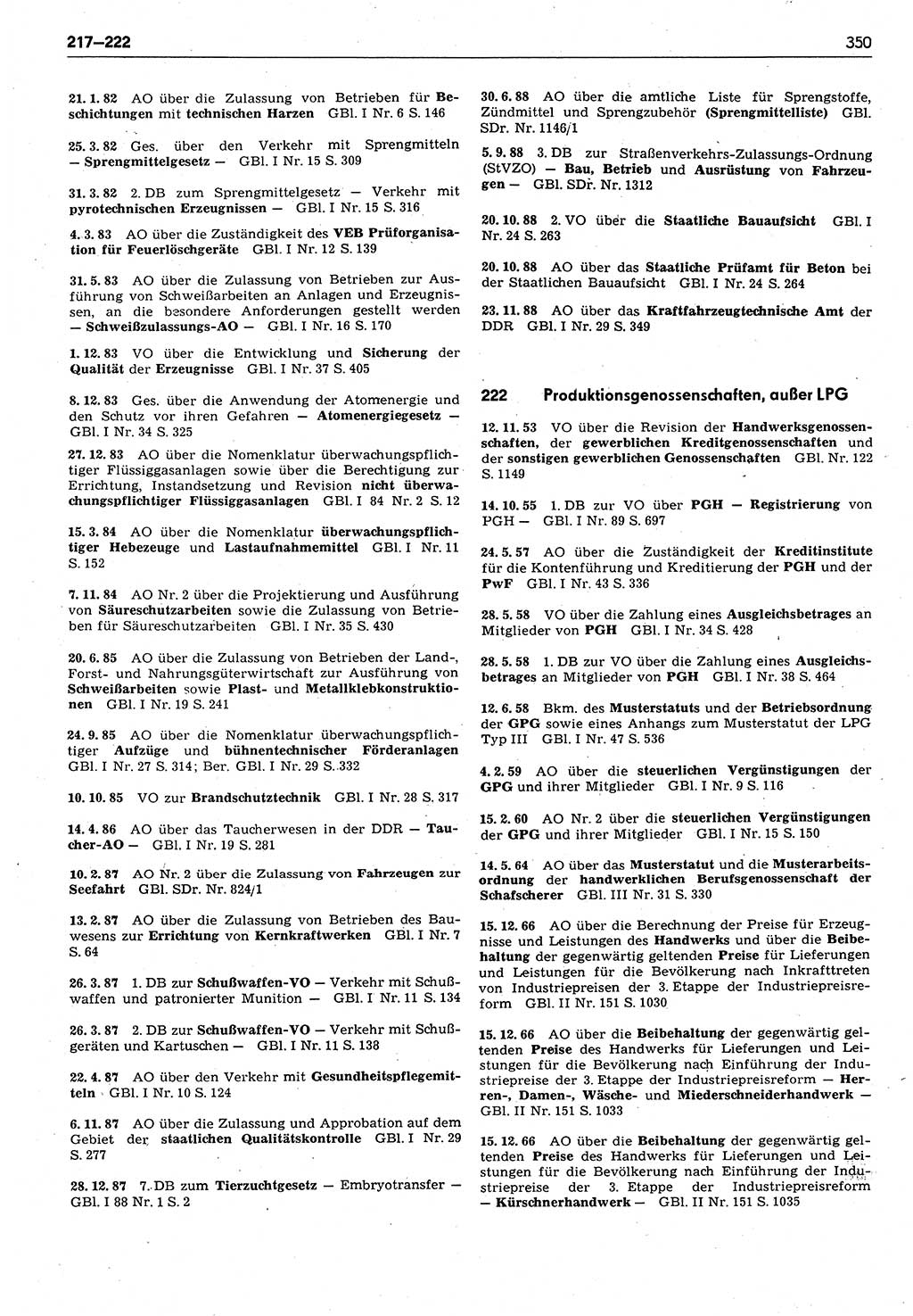 Das geltende Recht der Deutschen Demokratischen Republik (DDR) 1949-1988, Seite 350 (Gelt. R. DDR 1949-1988, S. 350)
