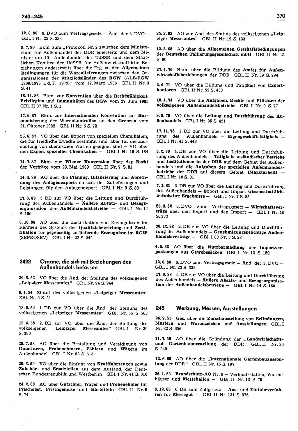 Das geltende Recht der Deutschen Demokratischen Republik (DDR) 1949-1988, Seite 370 (Gelt. R. DDR 1949-1988, S. 370)